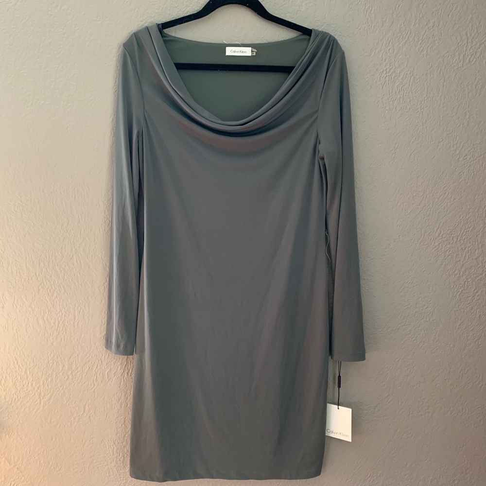 Calvin Klein Boat Neck Shift Dress